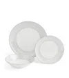Wedgwood Set Of 12 Gio Platinum Dinnerware Pieces