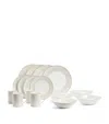 Wedgwood Set Of 16 Gio Gold Dinnerware Pieces In White