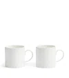 Wedgwood Set Of 2 Bone China Gio Mugs In White