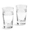 Wedgwood Set Of 2 Crystal Neo Highball Tumblers In Clear