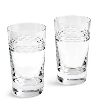 Wedgwood Set Of 2 Crystal Neo Highball Tumblers In Clear