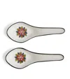 Wedgwood Set Of 2 Florentine Turquoise Soup Spoons In Blue