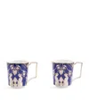 Wedgwood Set Of 2 Renaissance Mugs In Blue