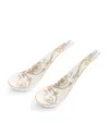 Wedgwood Set Of 2 Chinese Soup Spoons In Grey