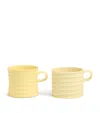Wedgwood Set Of 2 X Jw Anderson Mugs In Yellow