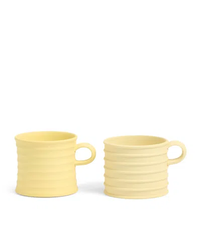 Wedgwood Set Of 2 X Jw Anderson Mugs In Yellow