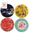 Wedgwood Set Of 4 Wonderlust Pagoda In Multi