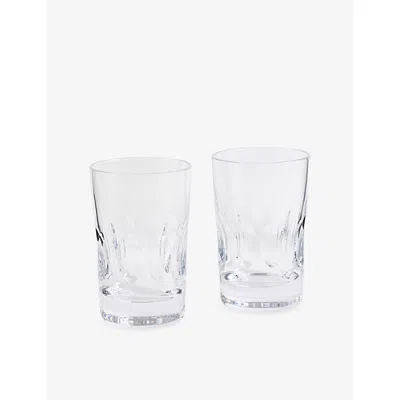 Wedgwood Signet Crystal Tumbler Glasses Set Of Two In Transparent