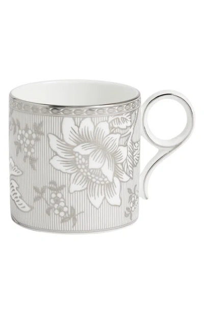 Wedgwood Silver Tonquin Bone China Mug In Gray