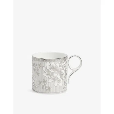 Wedgwood Silver Tonquin Bone-china Mug 270ml In White