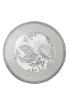 Wedgwood Silver Tonquin Bone China Plate In Gray
