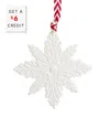 Wedgwood Bone China Snowflake Ornament In White