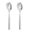 Wedgwood Lunar Stainless-steel Teaspoons Set Of Two In Metallic
