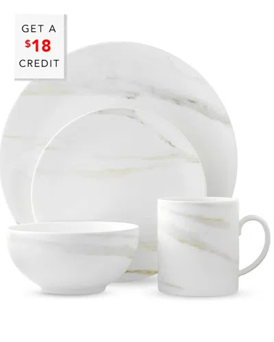 Wedgwood Vera Wang For  4pc Venato Imperial Setting In White
