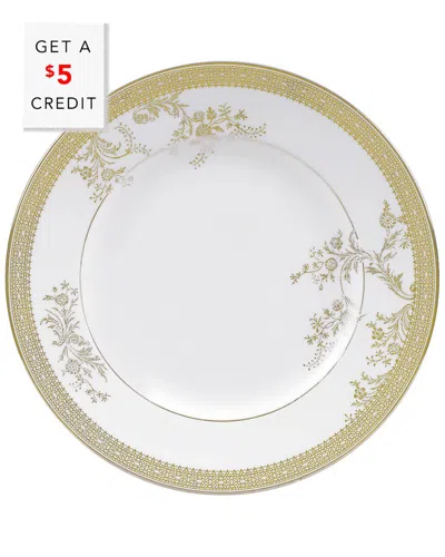 Wedgwood Vera Wang For  8in Vera Lace Gold Salad Plate With $4 Credit