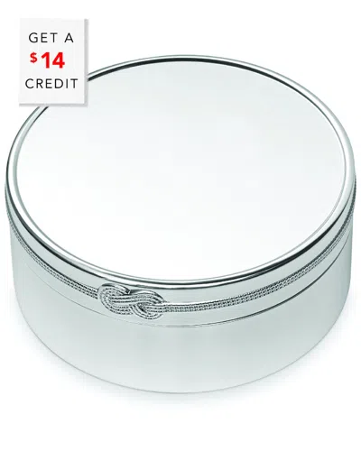 Wedgwood Vera Wang For  Keepsake Silver Box With $12 Credit In Metallic