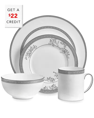 Wedgwood Vera Wang For  Lace 4pc Setting With $22 C In White