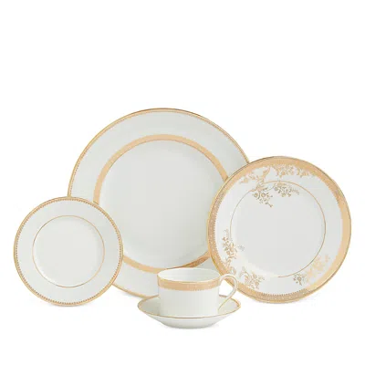 Wedgwood Vera Wang Lace Gold 10 Piece Dinnerware Set, Service For 2 In Multi
