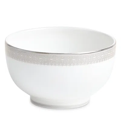 Wedgwood Vera Wang Lace Rice Bowl In Silver