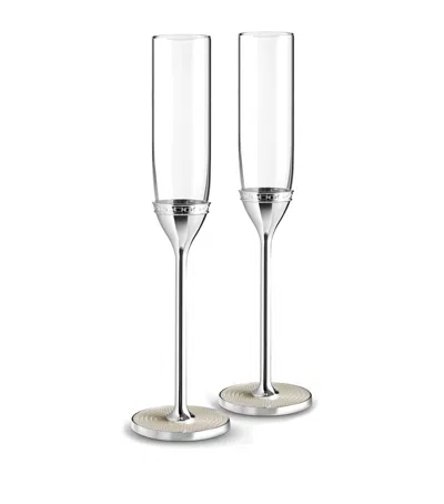 Wedgwood Vera Wang Pearl Flutes In Metallic