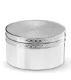 Wedgwood Vera Wang Silver Covered Box In Silver