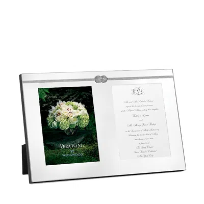 Wedgwood Vera Wang  Infinity Double Invitation Frame In White