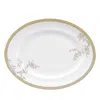 Wedgwood Vera Wang  Vera Lace Gold 13.75 Platter In Gold