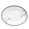Wedgwood Vera Wang  Vera Lace Platter In Platinum