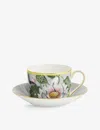 Wedgwood Waterlily Fine Bone China Teacup And Saucer