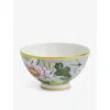 Wedgwood Waterlily Floral-print Gilded Bone-china Bowl 11cm