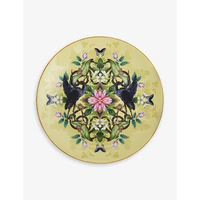 Wedgwood Waterlily Kaleidoscopic-print Gilded Bone-china Plate 20cm