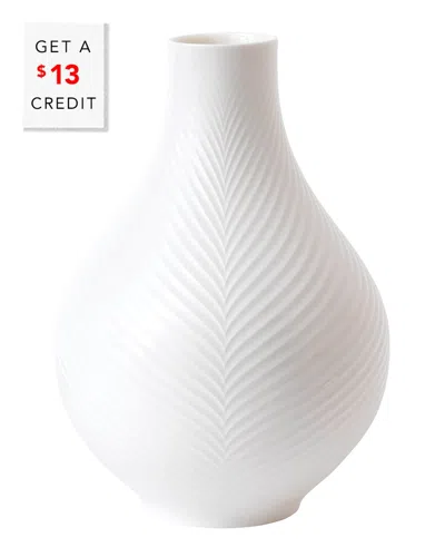 Wedgwood White Folia Bulb Vasewith $13 Credit
