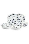 Wedgwood Wild Strawberry Inky Blue 8-piece Bone-china Dinnerware Set In Blue