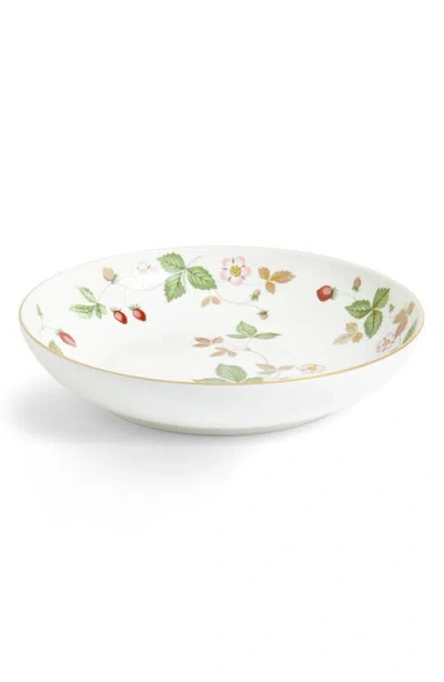 Wedgwood Wild Strawberry Bone China Pasta Bowl In White Strawberry