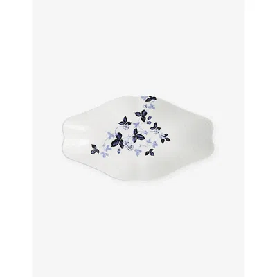 Wedgwood Wild Strawberry Bone-china Oval Dish 30.9cm In White