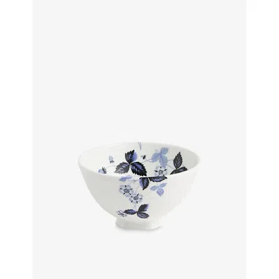 Wedgwood Wild Strawberry Bone-china Rice Bowl 11cm In White