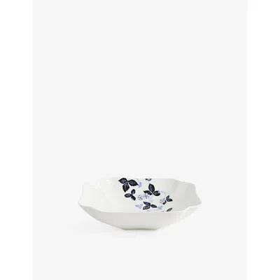 Wedgwood Wild Strawberry Bone-china Shallow Bowl 23cm In White