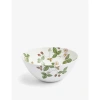 Wedgwood Wild Strawberry Floral-pattern Bone-china Bowl 16cm