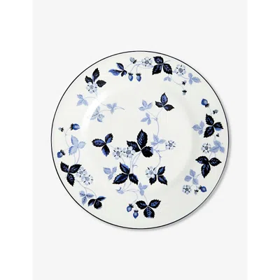 Wedgwood Wild Strawberry Floral-print Bone-china Plate 20cm In Brown
