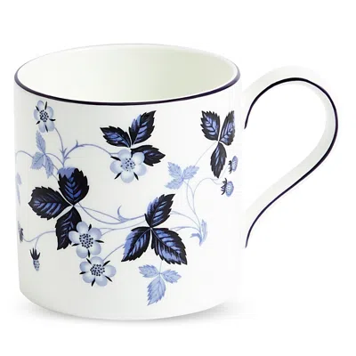 Wedgwood Wild Strawberry Inky Blue Mug In White