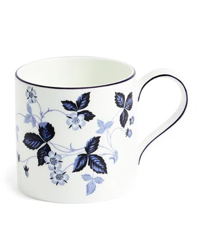 Wedgwood Wild Strawberry Inky Blue Mug In Multi