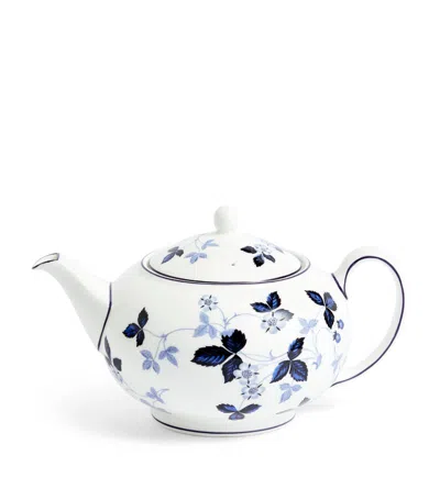 Wedgwood Wild Strawberry Inky Blue Teapot In Multi