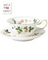 Wedgwood Wild Strawberry Teacup & Saucer With $10 Credit