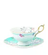 Wedgwood Wonderlust Apple Blossom Teacup And Saucer