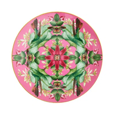 Wedgwood Wonderlust Coupe Plate In Pink Multi