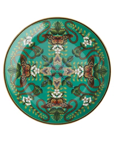 Wedgwood Wonderlust Emerald Forest Coupe Plate In Green