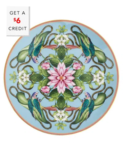 Wedgwood Wonderlust Menagerie Coupe Platewith $6 Credit In Blue