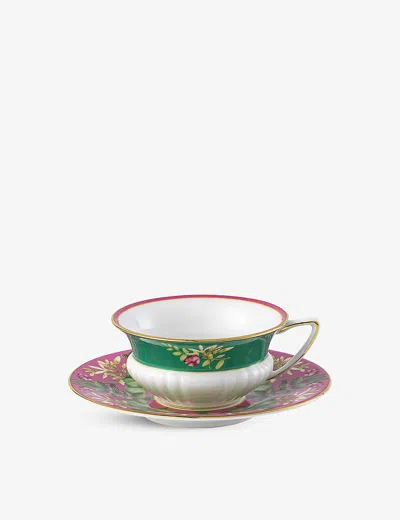 Wedgwood Wonderlust Pink Lotus Teacup And Saucer