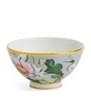 Wedgwood Waterlily Floral-print Gilded Bone-china Bowl 11cm