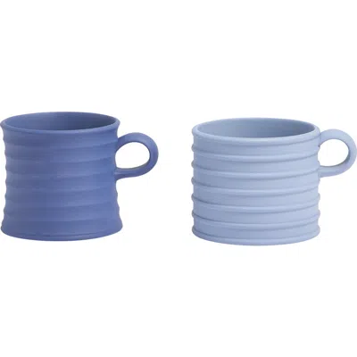 Wedgwood X Jw Anderson Set Of Two Stoneware Mugs In Blue